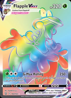 Flapple VMAX 019/163 Ultra Rare – Battle Styles Pokémon card