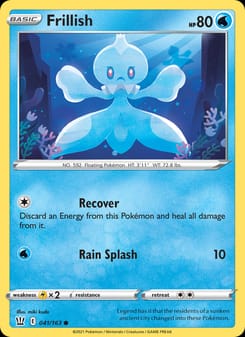 Frillish 041/163 Common – Battle Styles Pokémon card