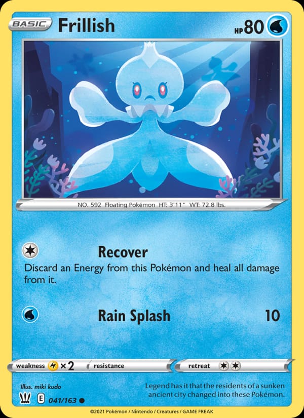 Frillish 041/163 Battle Styles Pokémon card