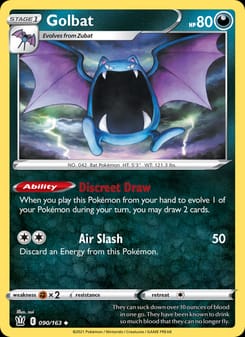 Golbat 090/163 Uncommon – Battle Styles Pokémon card
