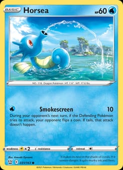Horsea 031/163 Common – Battle Styles Pokémon card