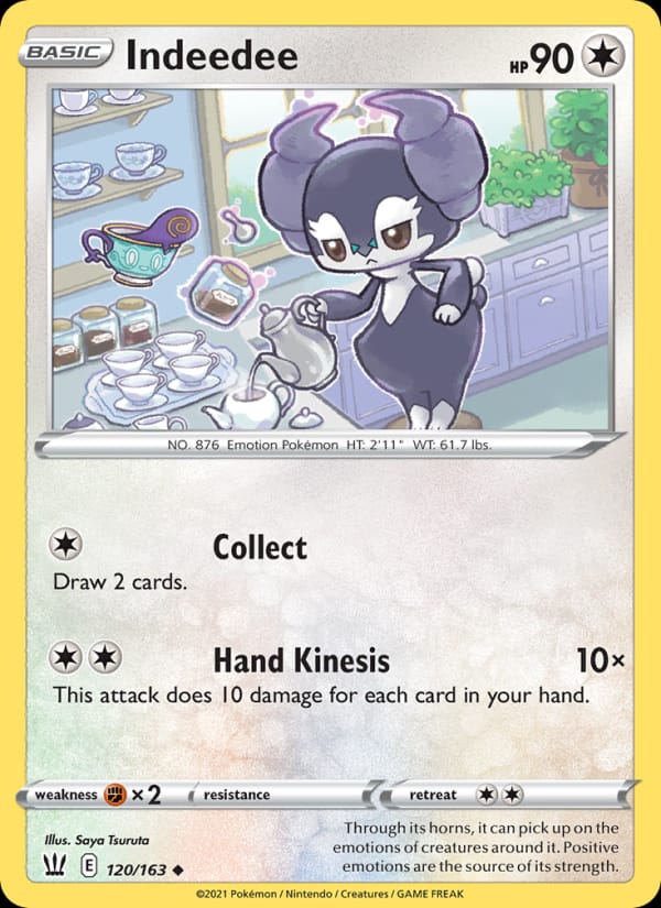 Indeedee 120/163 Battle Styles Pokémon card