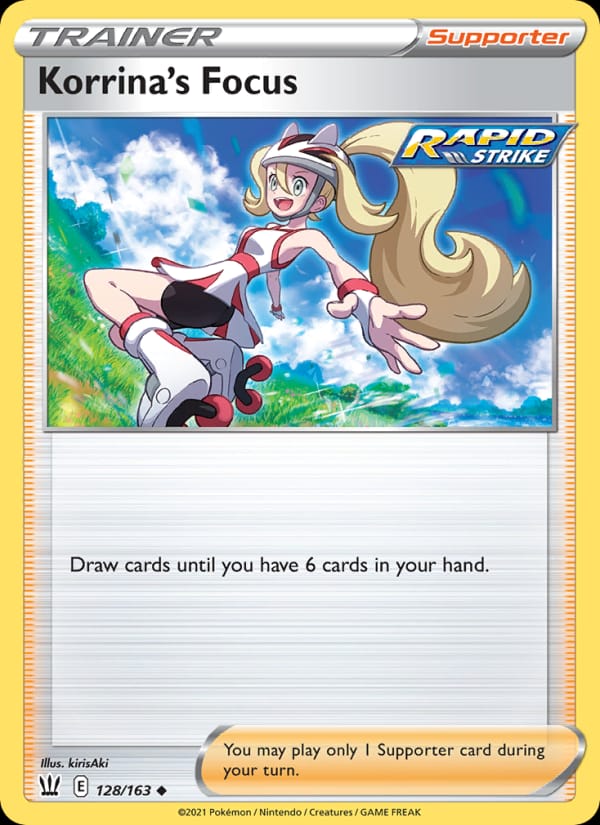 Korrina's Focus 128/163 Battle Styles Pokémon card