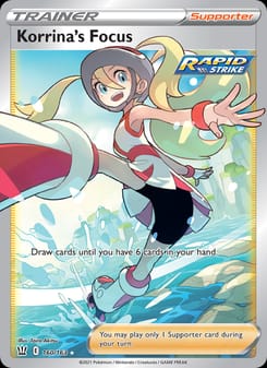 Korrina's Focus 160/163 Ultra Rare – Battle Styles Pokémon card