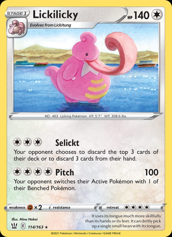 Lickilicky 114/163 Battle Styles Pokémon card