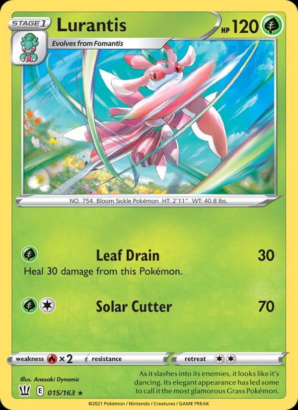 Lurantis 015/163 Battle Styles Pokémon card