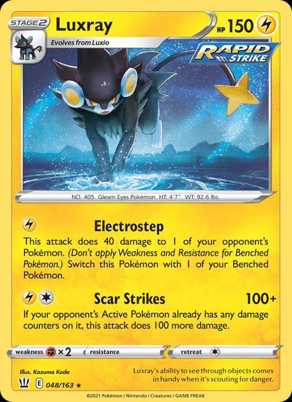Luxray 048/163 Battle Styles Pokémon card