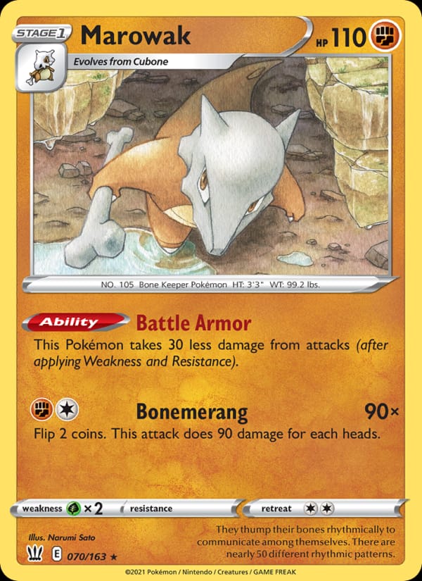 Marowak 070/163 Battle Styles Pokémon card