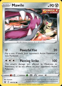 Mawile 100/163 Common – Battle Styles Pokémon card