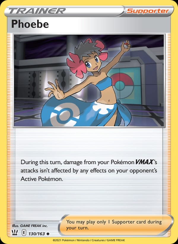 Phoebe 130/163 Battle Styles Pokémon card