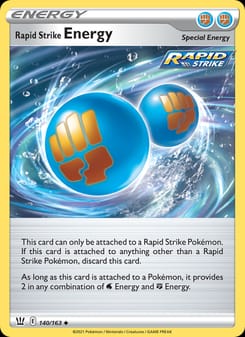 Rapid Strike Energy 140/163 Uncommon – Battle Styles Pokémon card