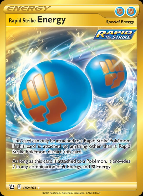 Rapid Strike Energy 182/163 Battle Styles Pokémon card