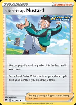 Rapid Strike Style Mustard 132/163 Uncommon – Battle Styles Pokémon card