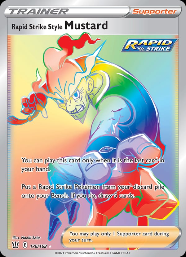 Rapid Strike Style Mustard 176/163 Battle Styles Pokémon card