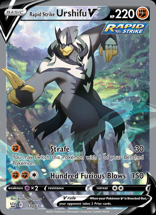 Rapid Strike Urshifu V 170/163 Battle Styles Pokémon card