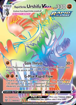 Rapid Strike Urshifu VMAX 087/163 Ultra Rare – Battle Styles Pokémon card