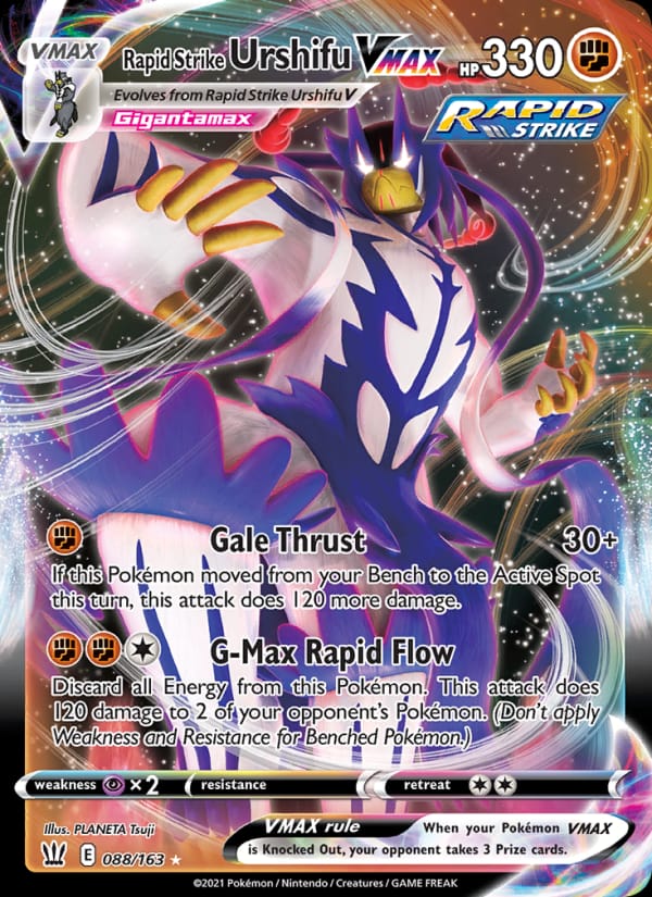 Rapid Strike Urshifu VMAX 169/163 Battle Styles Pokémon card