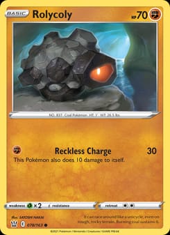 Rolycoly 078/163 Common – Battle Styles Pokémon card