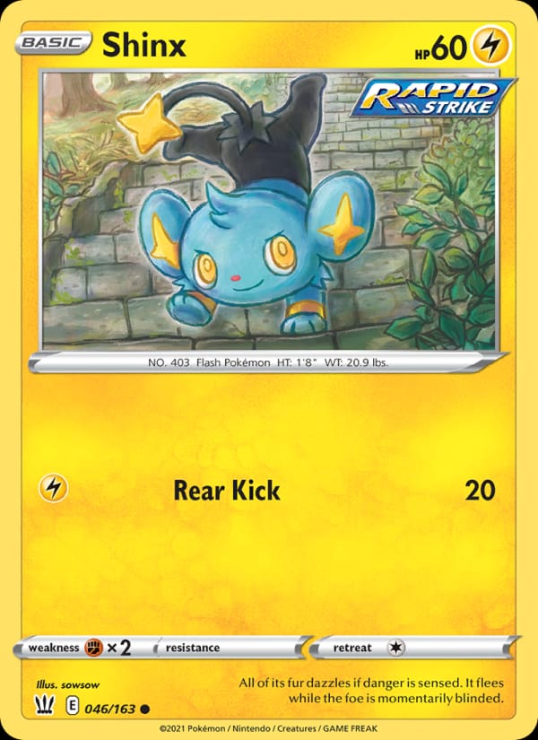 Shinx 046/163 Battle Styles Pokémon card