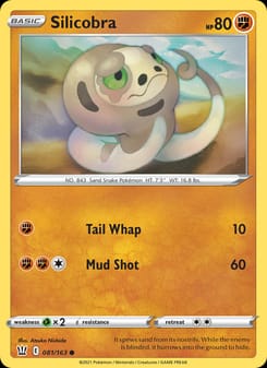 Silicobra 081/163 Common – Battle Styles Pokémon card