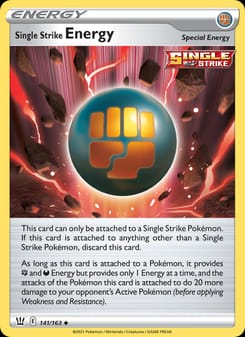 Single Strike Energy 141/163 Uncommon – Battle Styles Pokémon card