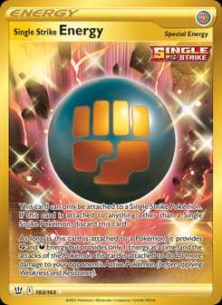Single Strike Energy 183/163 Secret Rare – Battle Styles Pokémon card