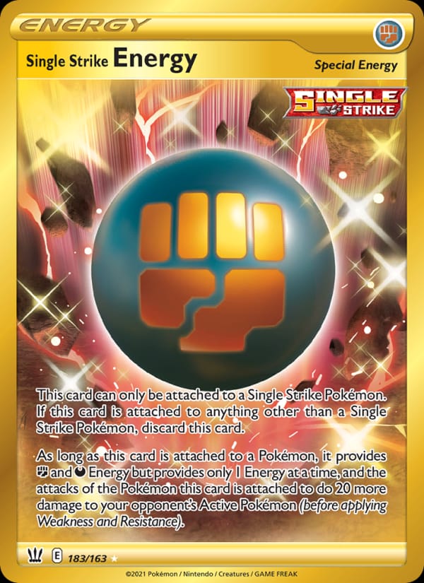 Single Strike Energy 183/163 Battle Styles Pokémon card