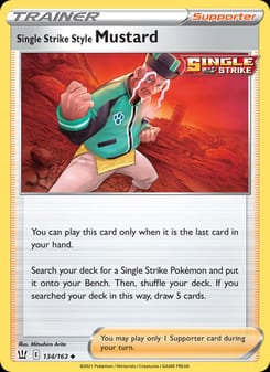 Single Strike Style Mustard 134/163 Uncommon – Battle Styles Pokémon card