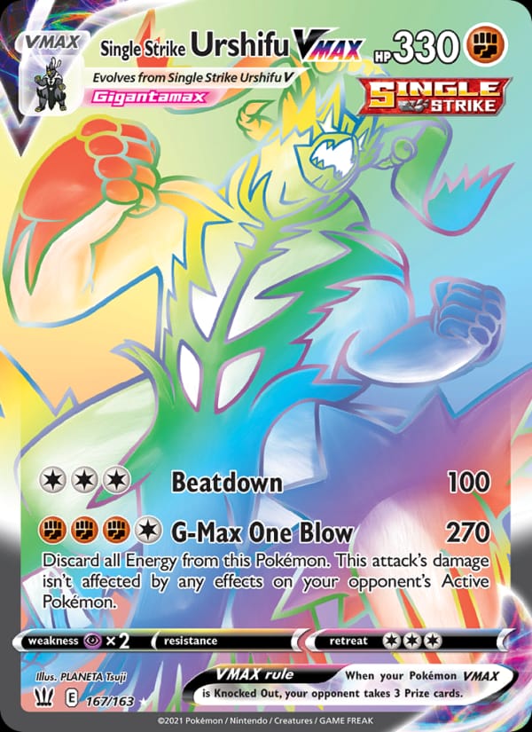 Single Strike Urshifu VMAX 085/163 Battle Styles Pokémon card