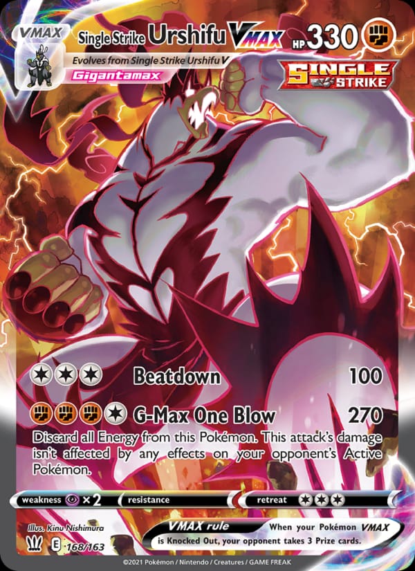 Single Strike Urshifu VMAX 086/163 Battle Styles Pokémon card