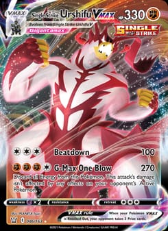Single Strike Urshifu VMAX 167/163 Secret Rare – Battle Styles Pokémon card