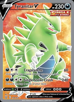 Tyranitar V 155/163 Ultra Rare – Battle Styles Pokémon card
