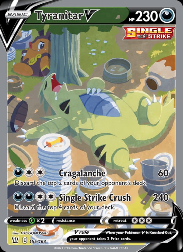 Tyranitar V 097/163 Battle Styles Pokémon card