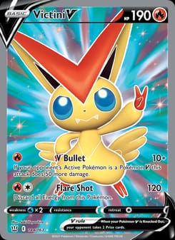 Victini V 021/163 Ultra Rare – Battle Styles Pokémon card