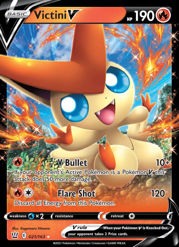 Victini V 144/163 Battle Styles Pokémon card