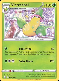 Victreebel 003/163 Rare – Battle Styles Pokémon card