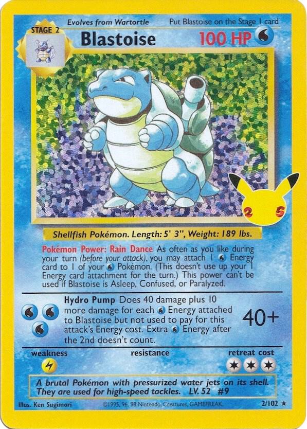 Blastoise Classic Collection CC001 Celebrations Pokémon card