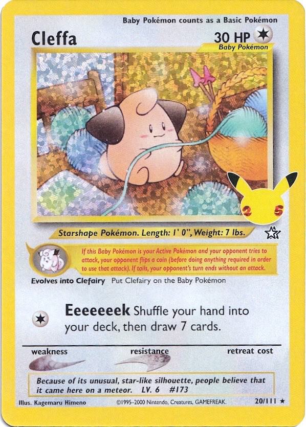 Cleffa Classic Collection CC009 Celebrations Pokémon card