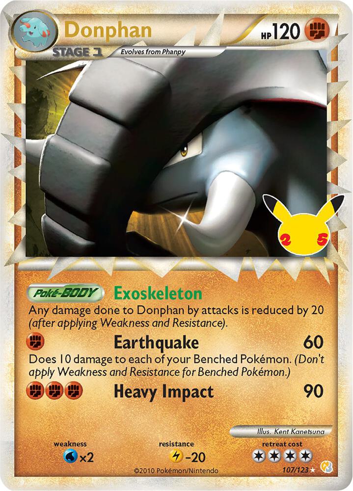 Donphan (Prime) Classic Collection CC019 Celebrations Pokémon card