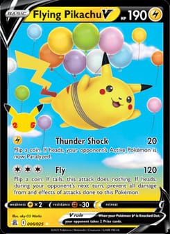 Flying Pikachu V 006/025 Ultra Rare – Celebrations Pokémon card