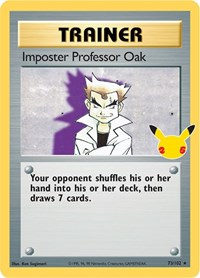 Imposter Professor Oak Classic Collection CC004 Classic Collection – Celebrations Pokémon card