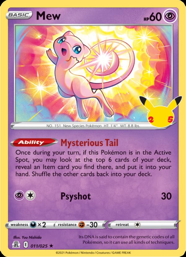 Mew 025/025 Celebrations Pokémon card