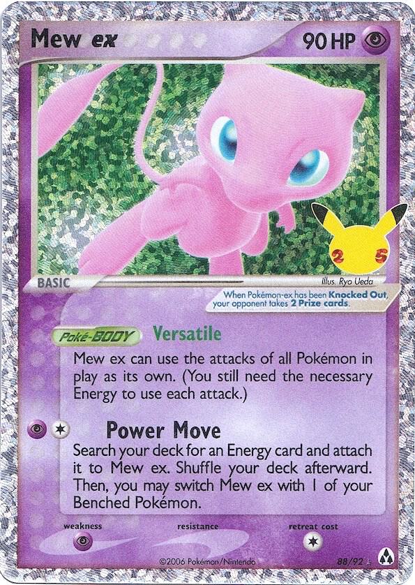 Mew ex Classic Collection CC013 Celebrations Pokémon card
