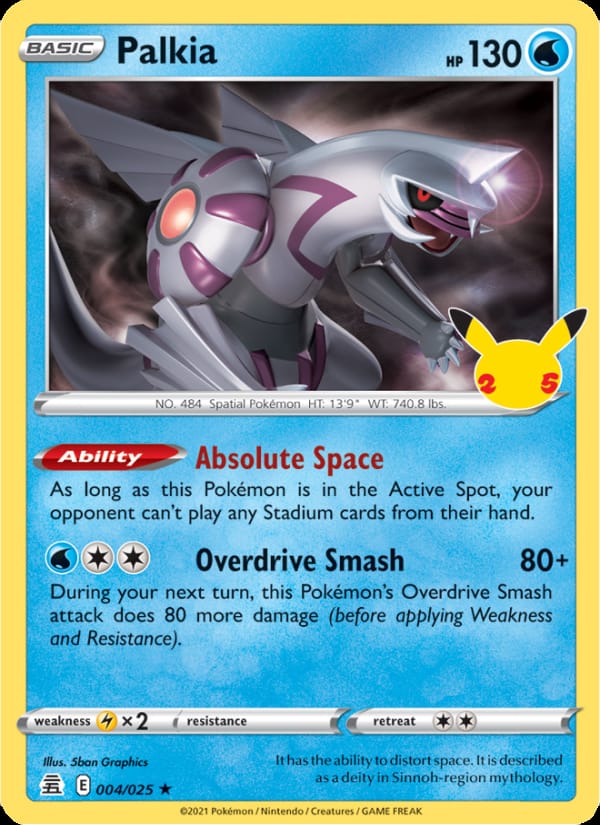 Palkia 004/025 Celebrations Pokémon card