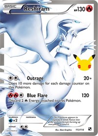 Reshiram Classic Collection CC020 Classic Collection – Celebrations Pokémon card