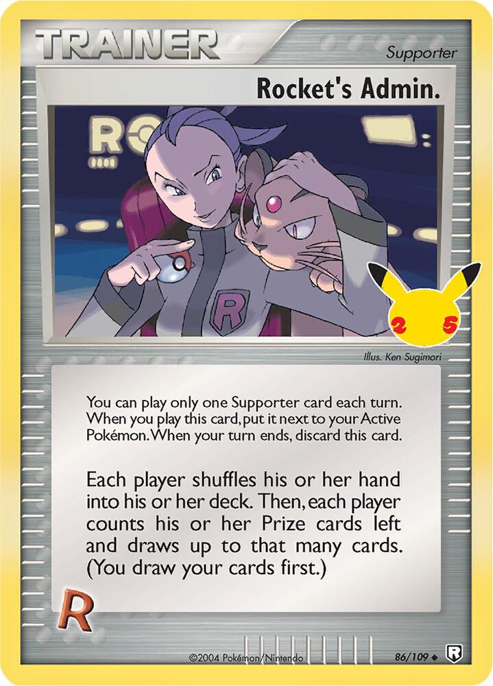 Rocket's Admin. Classic Collection CC012 Celebrations Pokémon card