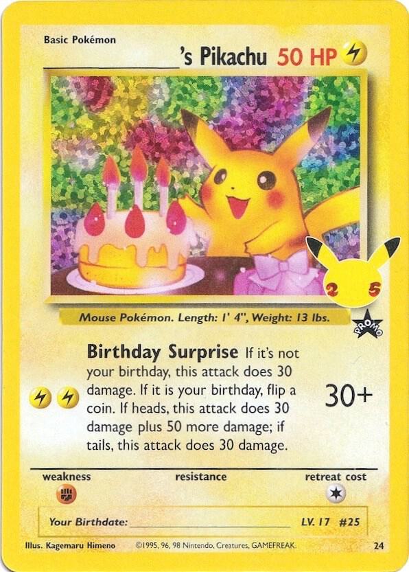 ______'s Pikachu Classic Collection CC008 Celebrations Pokémon card