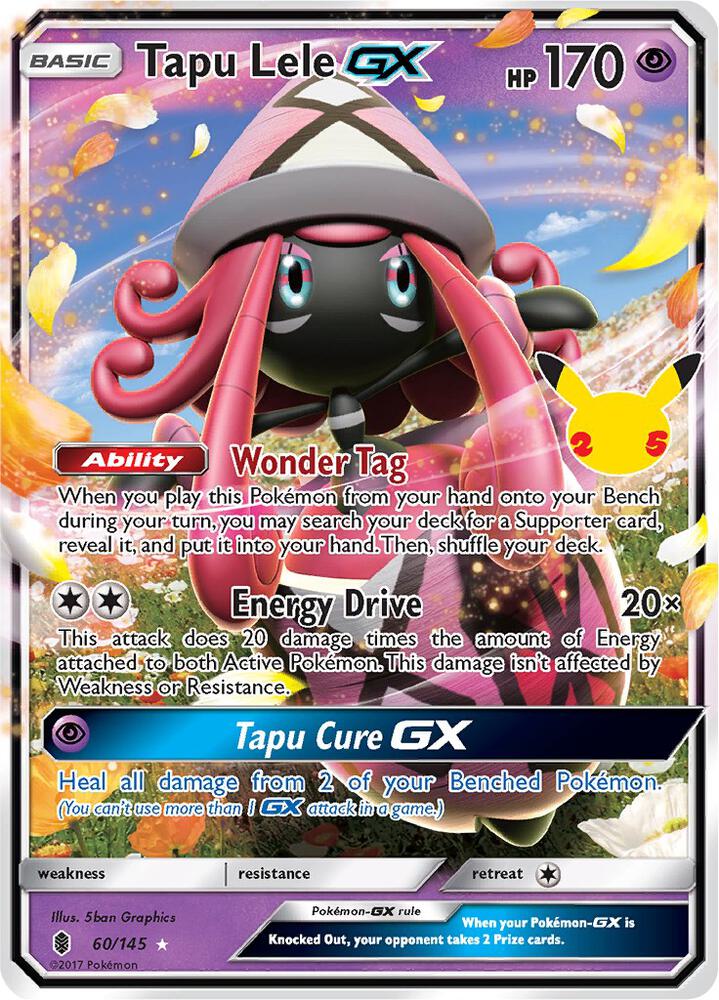 Tapu Lele GX Classic Collection CC025 Celebrations Pokémon card