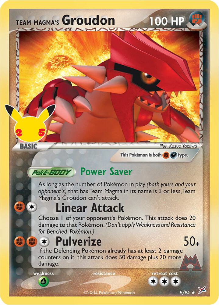 Team Magma's Groudon Classic Collection CC011 Celebrations Pokémon card