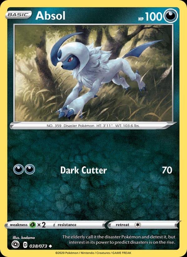 Absol 38/73 Champion's Path Pokémon card